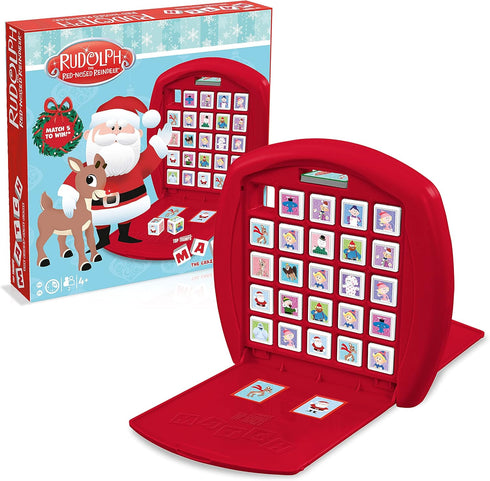 Top Trumps Match Game Rudolph: Family Board Games for Kids and Adults - Matching and Memory Game for Fun