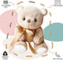 uoozii Non-Shedding 12" | 2 Pounds Microwavable & Coolable Weighted Stuffed Animals Unscented Teddy Bear Weighted Plush Pillow Warmable Gift for Kids & Adults
