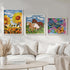 Set, Wings Giant Paint by Numbers Kit for Kids, Flower Crafts and Fun, Acrylic Paint Canvas Painting Kit, Include