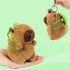Ditucu 2 Pcs Capybara Plush Keychain Toys, Kawaii Stuffed Animals Dolls Pendant for Backpack Decoration Gift for Kids
