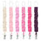 TenderBabe Pacifier Clip,6 Pack Pacifier Holder Clip with Adorable Frill Design,Soft Flexible