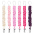 TenderBabe Pacifier Clip,6 Pack Pacifier Holder Clip with Adorable Frill Design,Soft Flexible