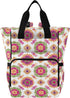 SUABO Powder Red Green Orange Ethnic Silk Pattern Baby Diaper Bag Backpack Large