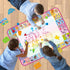 Aqua Water Doodle Mat – Kids Drawing Mat for Age 3-8 – Neon Color Doodle Board Writing Drawing Toys