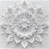 Mandala Flower Papercut Floral Jigsaw Puzzle for Adults, 1000 Pieces Difficult Challenging Art The Lotus Flower
