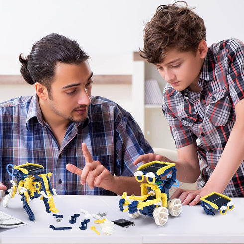 STEM Projects 11-in-1 Solar Robot Toy for Kids Ages 8-12, Science Kits Educational Robotics to Build, Christmas Birthday Gifts for 8 9 10 11 12 13 14 Year Old Boys Girls Teens.