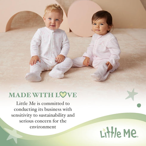 Little Me Unisex Baby Swaddling Receiving Blankets - Damask Scroll, 30 x 27 Inches