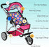 fash n kolor Baby Doll Stroller Gift for Kids, Toy Doll Stroller with Adjustable Canopy & Storage Basket Push Pram Baby