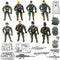 Guaishou Action Figures Army Men Soldiers Toys 8 Pack Military Toy Playset Realistic