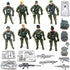 Guaishou Action Figures Army Men Soldiers Toys 8 Pack Military Toy Playset Realistic