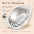 Seamless 4 13oz, 2 Pack Moonkie Baby Bowls with Suction, Stainless Steel & Silicone Toddler Bowls with Lids, One-Piece