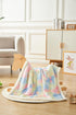 JZLPIN 30" 40" Flannel Baby Blanket Reversible Super Soft Blankets for Boys Girls Infant Newborn Sherpa Receiving
