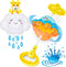 Splashin'kids Bath Toys, Double The Fun Baby Water Toys, Rotating Octopus and Head Bobbing Reindeer