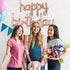 Happy Birthday Balloons Banner - 16 Inch Mylar Foil Letters for Kids and Adults, Reusable Ecofriendly Material