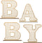 Generic 4 Pcs Wood Baby Letters - Boho Nursery Decor for Baby Shower