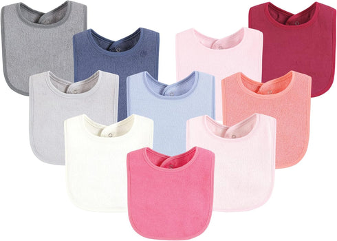 Hudson Baby Unisex BabyDrooler Bib with Waterproof Lining