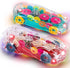 ArtCreativity Light Up Transparent Toy Cars - Set of 2 Bump and Go Toy Cars with Colorful Moving Gears and Music