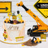 16 Set RAYNAG Pieces Construction Cake Topper Vehicles Cake Decoration Construction Birthday Party Supplies Large Crane