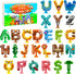 Bath Alphabet Letters,ABC Bath Toys,Alphabet Games,26 Cute Animals Silicone Bathtub Letters with
