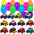 ThinkMax 12pcs Easter Eggs Prefilled with Pull Back Cars, with toys inside for