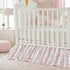 Country Brandream French Toile Cotton Crib Skirt Toddler Bedskirt Dust Ruffle Baby Nursery Crib Bed Skirt Boho Bohemian