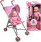 Baby Doll with Stroller Set - 12" Baby Doll with Pacifier Gift