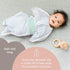 SleepingBaby Zipadee-Zip Snuggle Strap, Wearable Blanket Accessory for Transition Swaddle, One Size, Mint