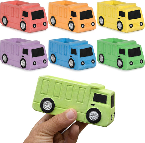 Isle of Whimsy (14 Pack) 1-3 Set Dump Truck Sidewalk Chalk for Kids Construction Truck Chalk for Toddlers Outdoor Chalk