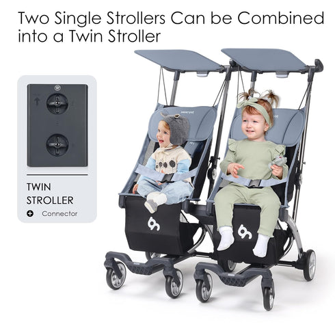R1 R1 R1 R1 Beberoad Love Stroller Connector, Twin Stroller Double Stroller Connector for Travel Stroller, Turns Two