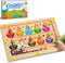 Zemobra Montessori Toys Busy Board Travel Toys for Toddlers Kids Wooden Magnetic Color