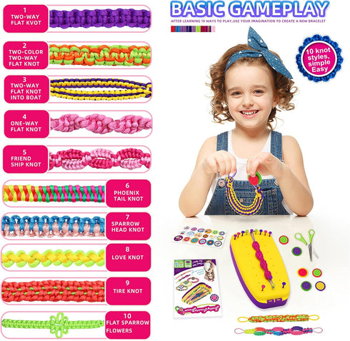 Topdiaos 7 8 9 10 11 12 Set Friendship Bracelet Making Kit Toys, Ages Year Old Girls Gifts Ideas, Birthday Present