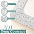 2 Pack 16x32x5 inches 360 Mi Flor Muslin Changing Pad Cover Ultra Soft CPC Certified Baby Changing Table Cover
