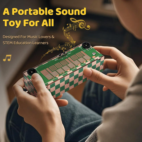 SCAEMO 8 Build Your Own Musical Instrument Portable Music Synthesizer, with Key Touchpad, Novelty Toys for Beginner