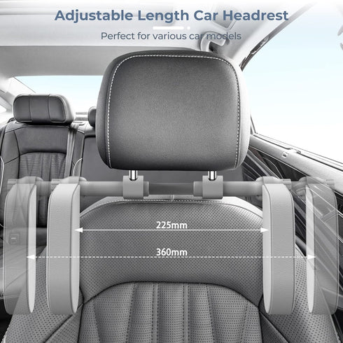 Yoocaa Car Headrest Pillow, Road Pal Headrest, Adjustable Car Seat Head Neck Support, U Shaped Car Sleeping Pillow
