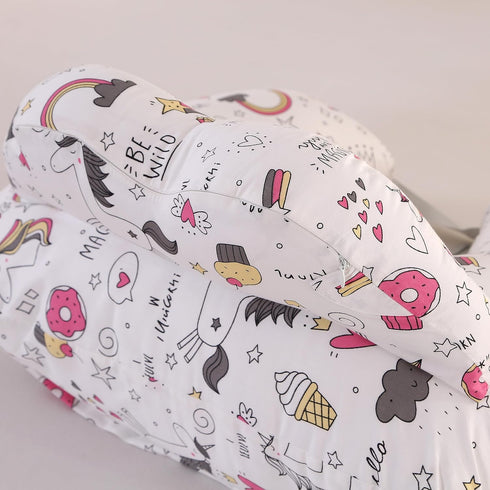 BATTOP Nursing Pillow for Breastfeeding with Removable Covers, PlusSize Breastfeeding Pillows for Mom, Bottle Feeding