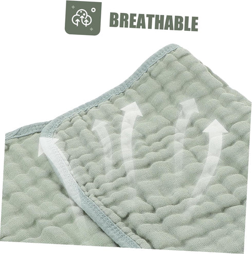 LOUYENOUS 6pcs Soft Muslin Washcloths Cotton Burp Cloths Newborn Girls Girls Burp Cloths