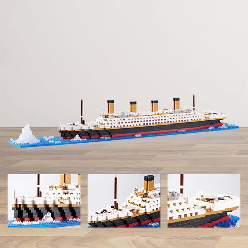 Titanic Adult Particle Micro Building Block Set - 1872 PCS - Durable Model with Unique Design