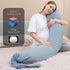 MOON PARK Pregnancy Pillow - Incredibly Smooth and Soft Cooling Cover I Shaped Full Body Maternity Pillow