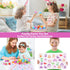 24 Pack Prefilled Easter Eggs With Toys, Stamps with Easter Tattoos Easter Basket Egg Hunt Stuffers, Pre Filled Easter