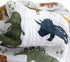 Little Unicorn Premium Cotton Swaddle Baby Blanket | Breathable Fabric | for swaddling, Play, Nursing & More (Dino