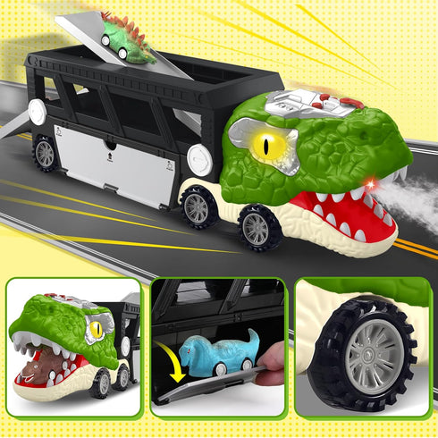 3-5 5-7, 17 Inch 10 3 4 5 Dinosaur Toys for Kids Age Big Dinosaur Truck with Sounds & Lights & Spray for Boy, Dinosaur