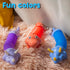Boxgear 5-Pack Pop Tubes Mixed Animal Fidget Toys, Sensory Tubes for Toddlers, Stress-Relief Pop Sound Toys