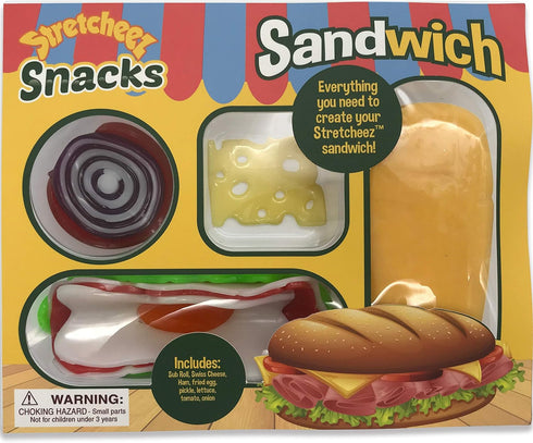 Thin Air Brands Stretcheez Snacks - Play Food for Kids - Stretchy Pretend Food &