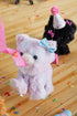American Girl Truly Me 18-inch Doll Pet Purrpley Pink Kittycat - Magnetic Mouth to Hold Yarn Toy, Ages 6+