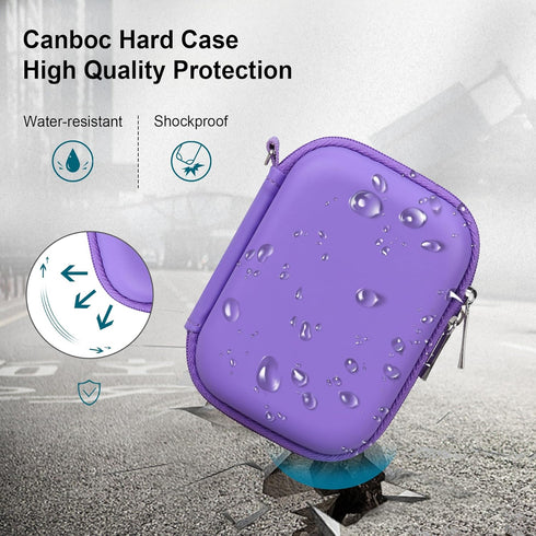 Canboc Hard Carrying Case for Bitzee Interactive Toy Digital Pet with 15 Animals Inside, Storage Bag (Purple)