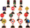 15 Pieces Wooden Traffic Signs for Kids, Zany Street Signs for Play Mats and Toy Trains, Educational Accessories