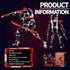 LQPFBSM Set 585 2 Black Wanderer Mech Building Pieces Dark Robot Action Figure with Weapon Modes Ronin Destroyer Model