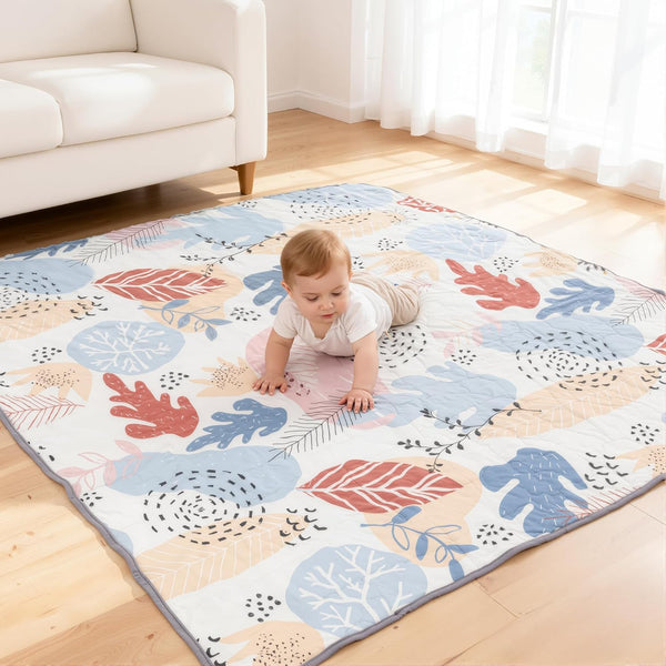 50"x50" Baby Play Mat, Premium Thicker Foam Floor Mat, Bohemian Non-Slip Playpen