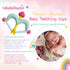 BIGSPINACH Teethers Heart Shape Silicone Baby Teether Toy Easy for Little Hands to Hold,Cupid Bow and Arrow Soft