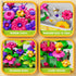 Novaluki 3 4 5 6 7 3-5 Flower Garden Building Toys for Toddler Years Old, DIY Stacking Toys with Storage Box, Kids STEM